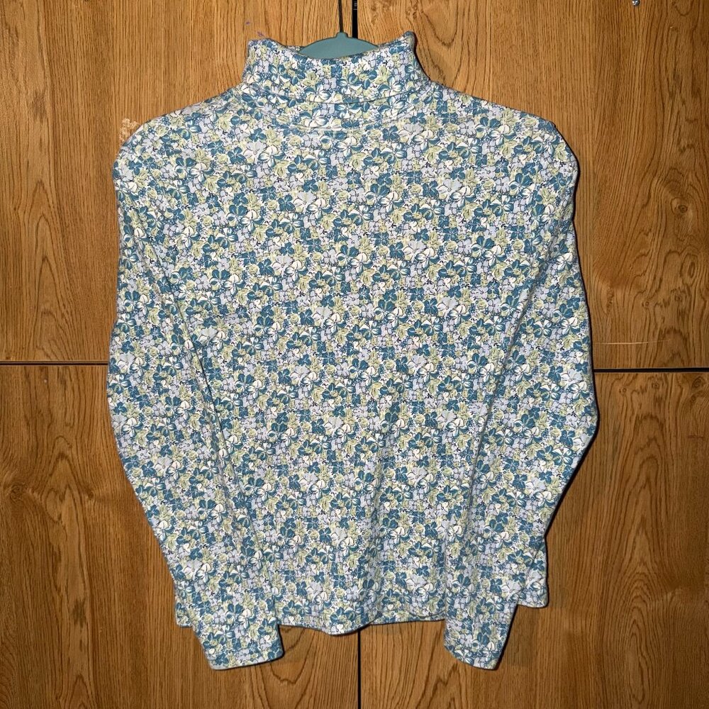vintage l.l. bean floral long sleeve